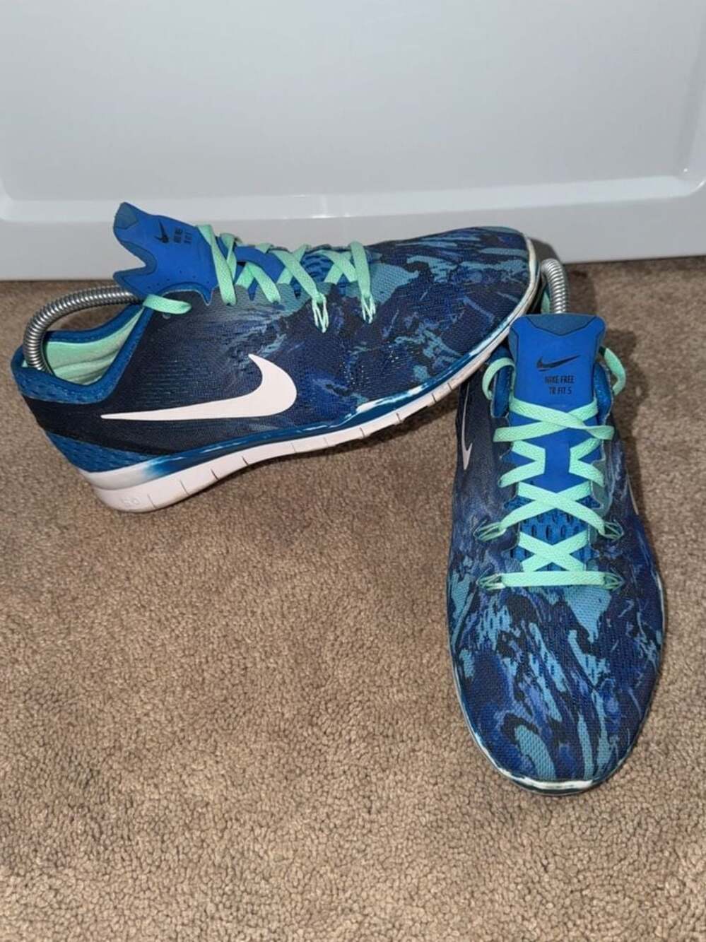 Nike Free TR Fit 5 Women's Training Shoes Blue Size 9